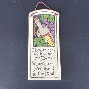 Wall kitchen plaque Ceramic